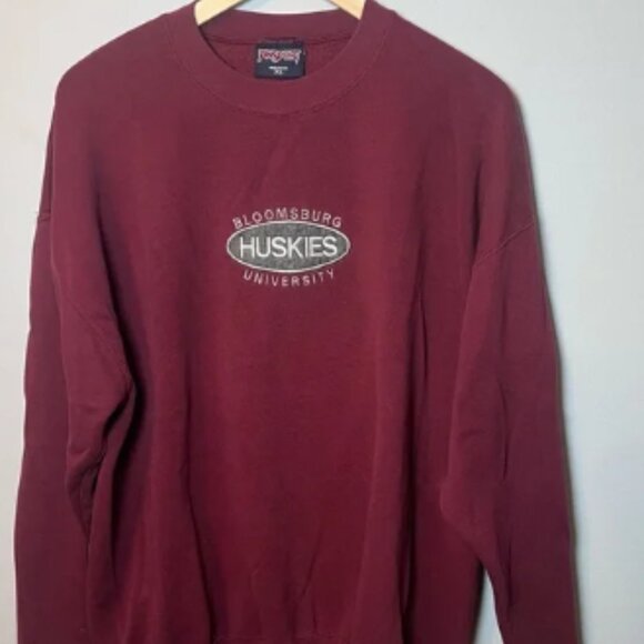 Vtg Bloomsburg University Huskies Crewneck Men’s XL JanSport Sweatshirt Made USA - Picture 1 of 5